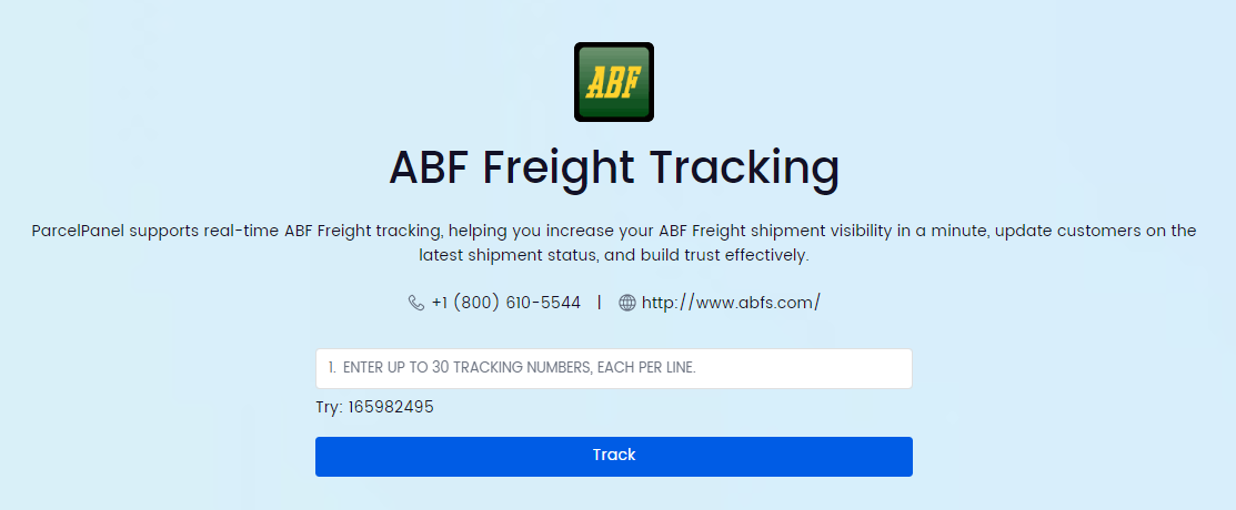 ABF Freight Tracking Track ABF Freight Shipment