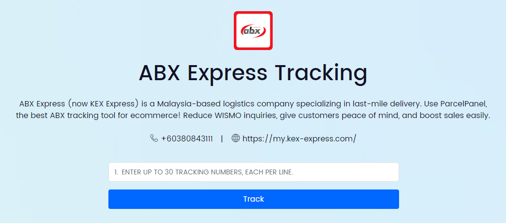 abx china to malaysia tracking number