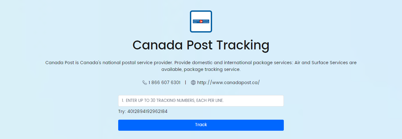 Canada Post Tracking | Poste Canada Suivi - Parcel Panel