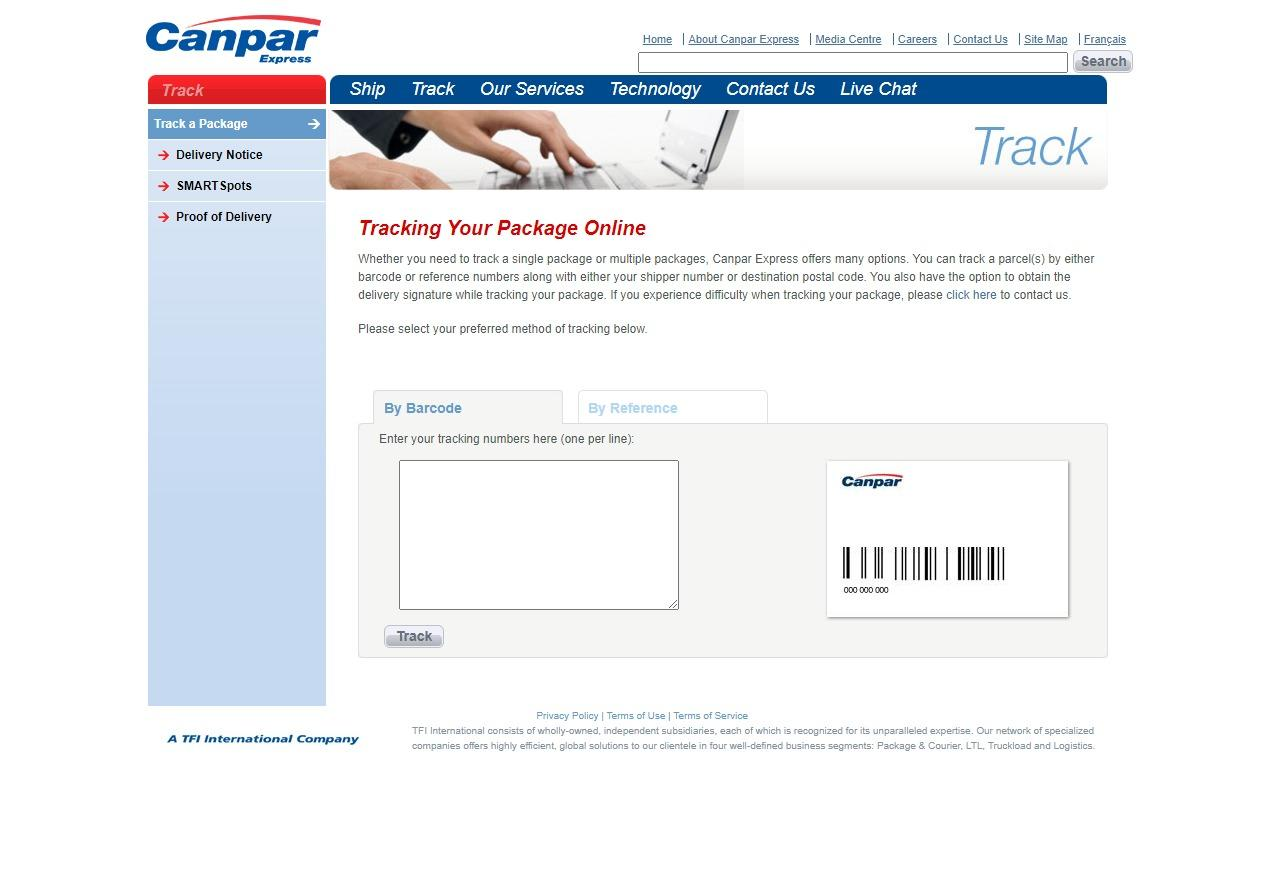 canpar-express-tracking-portal