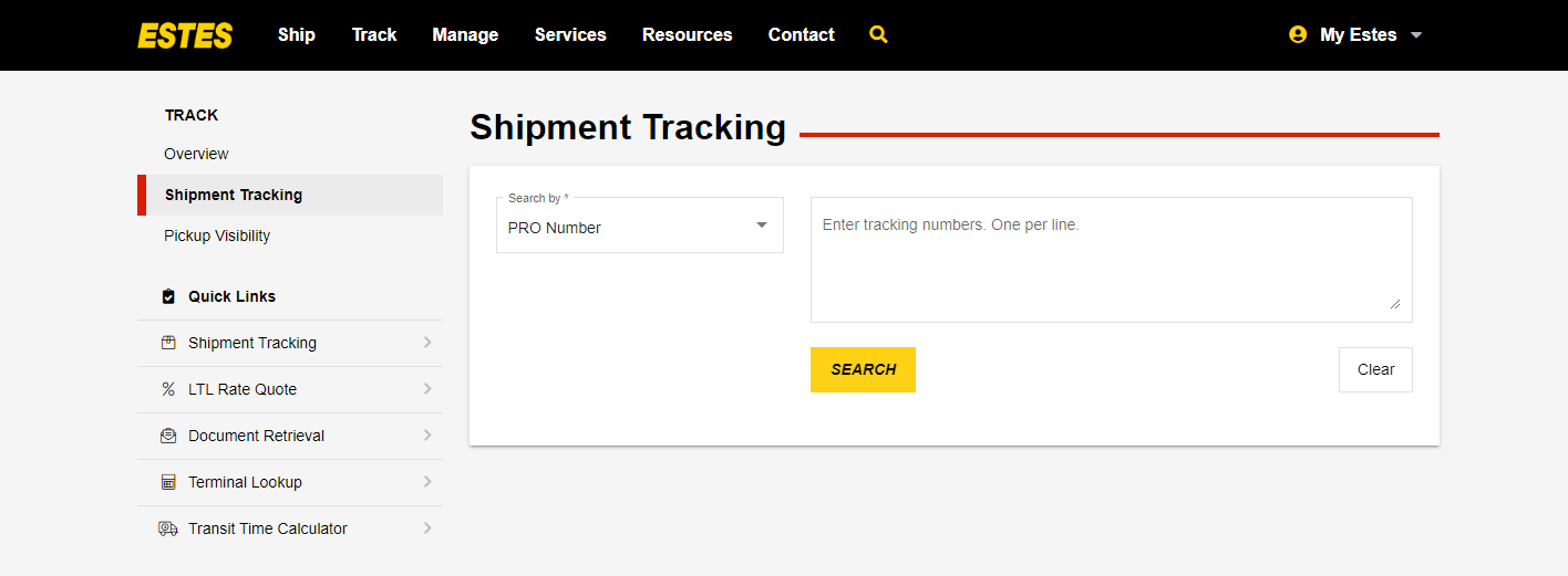 estes-shipment-tracking