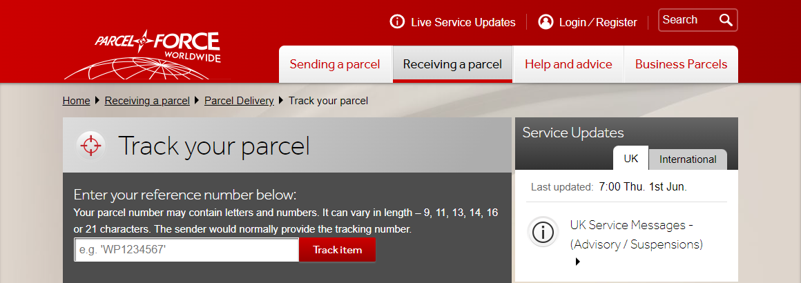 parcelforce-tracking-page