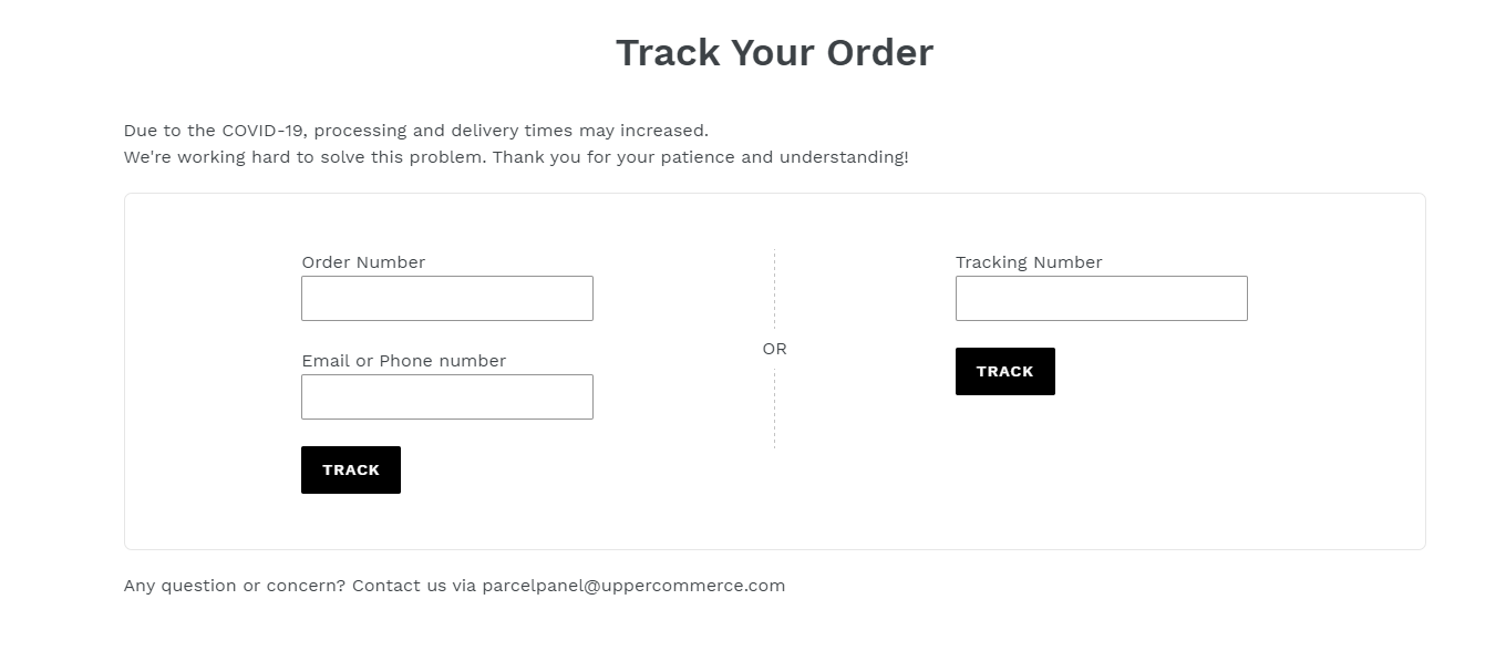 parcelpanel-order-tracking-demo-page