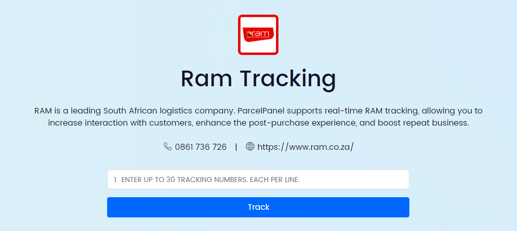 ram-couriers-tracking-parcelpanel