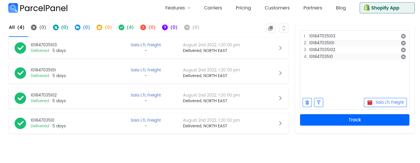 saia-tracking-results-parcelpanel