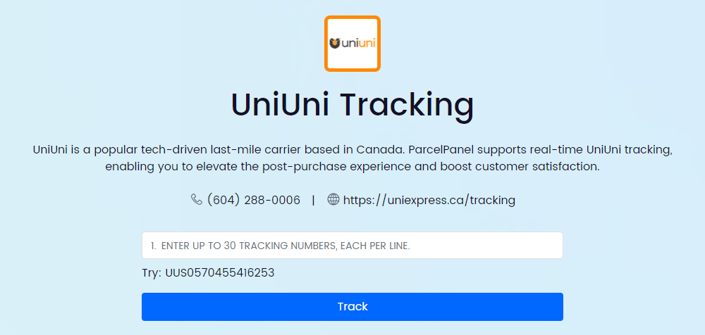 uniuni-tracking-parcelpanel