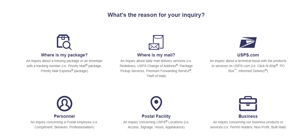 usps-tracking-customer-service-email-form